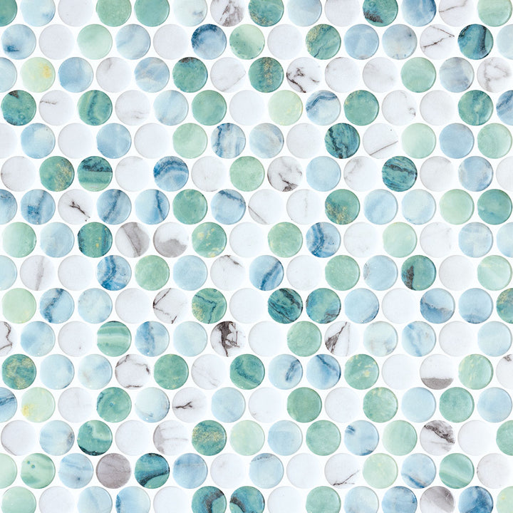 Vetro Round Glass Mosaic Tile
