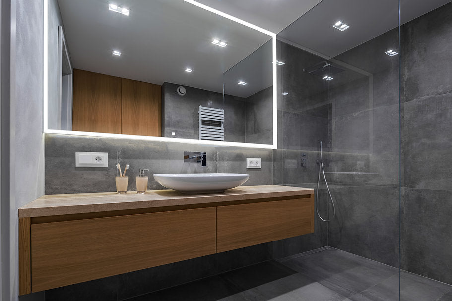 Edge 60" x 32" LED Bathroom Mirror, Anti-Fog
