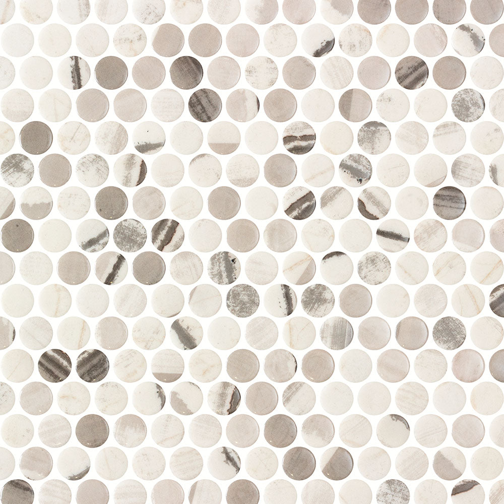Vetro Round Glass Mosaic Tile
