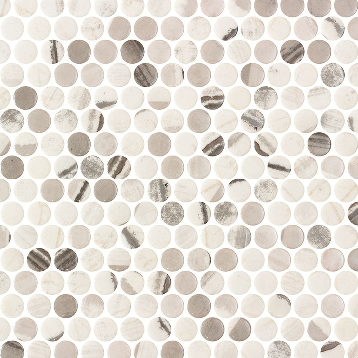 Vetro Round Glass Mosaic Tile
