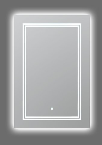 AQUADOM Soho 24 inches x 36 inches Led Lighted Silver Mirror for Bathroom
