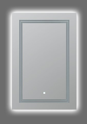 AQUADOM Soho 24 inches x 36 inches Led Lighted Silver Mirror for Bathroom