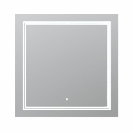 AQUADOM Soho 30 inches x 30 inches Led Lighted Silver Mirror for Bathroom 