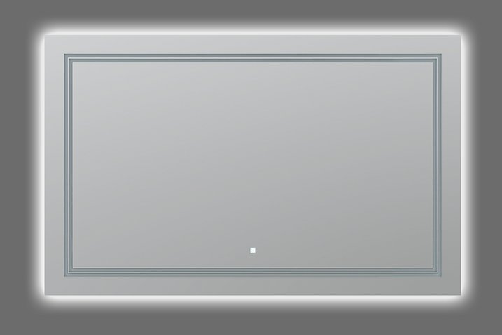 AQUADOM Soho 48 inches x 30 inches Led Lighted Silver Mirror for Bathroom 