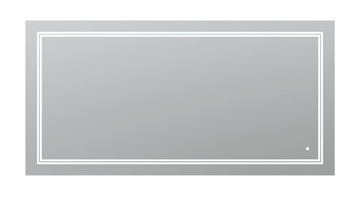 AQUADOM Soho 60 inches x 30 inches Led Lighted Silver Mirror for Bathroom 