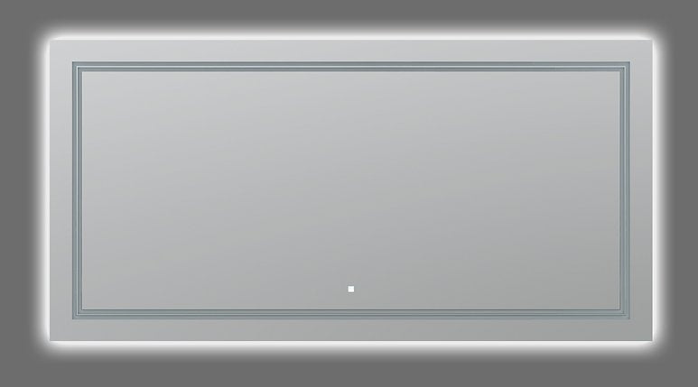 AQUADOM Soho 60 inches x 30 inches Led Lighted Silver Mirror for Bathroom 