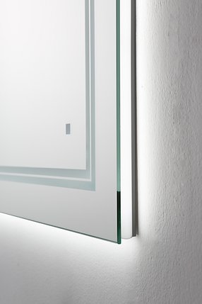 AQUADOM Soho 60 inches x 36 inches Led Lighted Silver Mirror for Bathroom