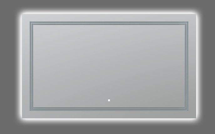 AQUADOM Soho 60 inches x 36 inches Led Lighted Silver Mirror for Bathroom