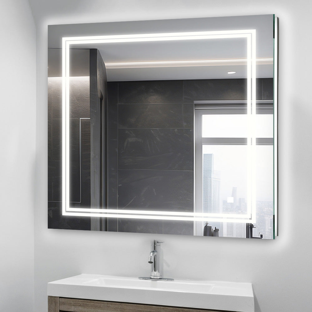 Soho 30" x 30" LED Bathroom Mirror, Anti-Fog | ANVE Kitchen & Bath