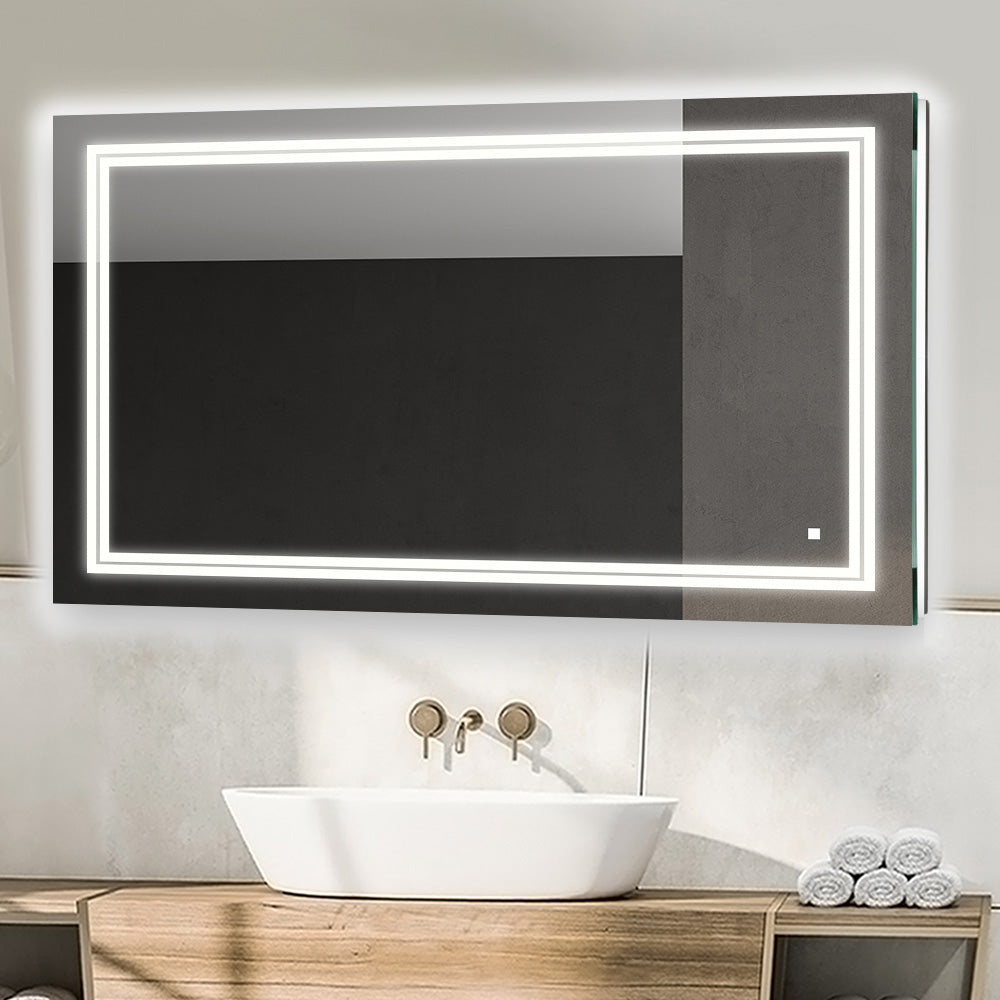 Soho 40" x 30" LED Bathroom Mirror, Anti-Fog | ANVE Kitchen & Bath