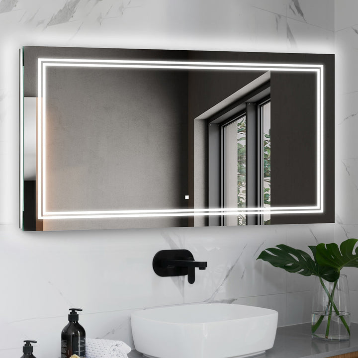 Soho 72" x 36" LED Bathroom Mirror, Anti-Fog | ANVE Kitchen &amp; Bath