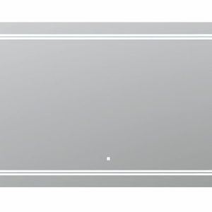 AQUADOM Soho 60 inches x 36 inches Led Lighted Silver Mirror for Bathroom