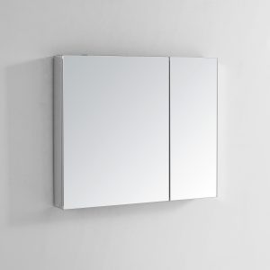 AQUADOM Royale 30 inches x 30 inches Medicine Mirror Glass Cabinet for Bathroom