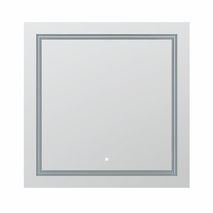 AQUADOM Soho 30 inches x 30 inches Led Lighted Silver Mirror for Bathroom