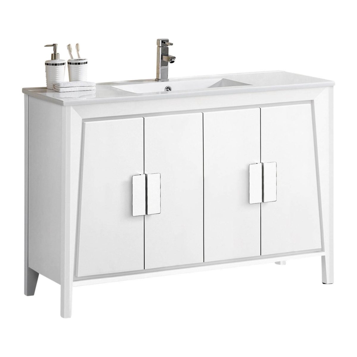 Imperial II 48" Modern Bathroom Vanity  White