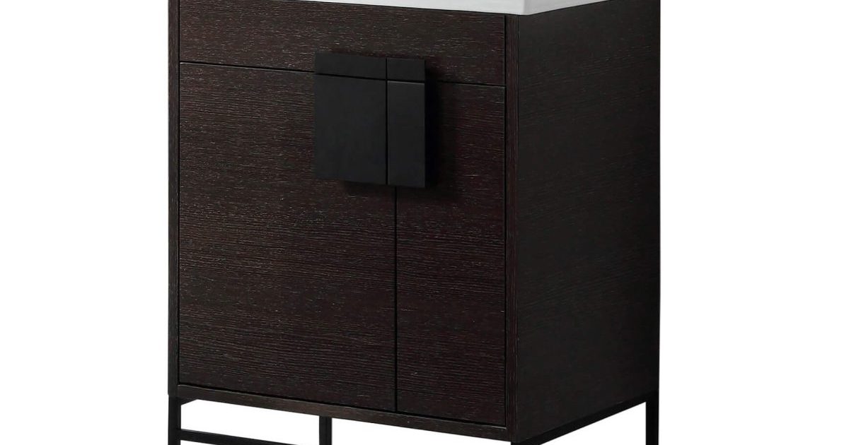 Shawbridge 24 Bathroom Vanity Black Oak With Black Hardware   Products Fine Fixtures Shawbridge Modern Bathroom Vanity 24 Inch Black Oak Straight Grain With Black Hardware 1200x630 Cropped 