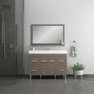 Alya Bath Ripley 48" modern bathroom vanity in Gray