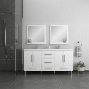 Alya Bath Ripley 60" double bathroom vanity in white