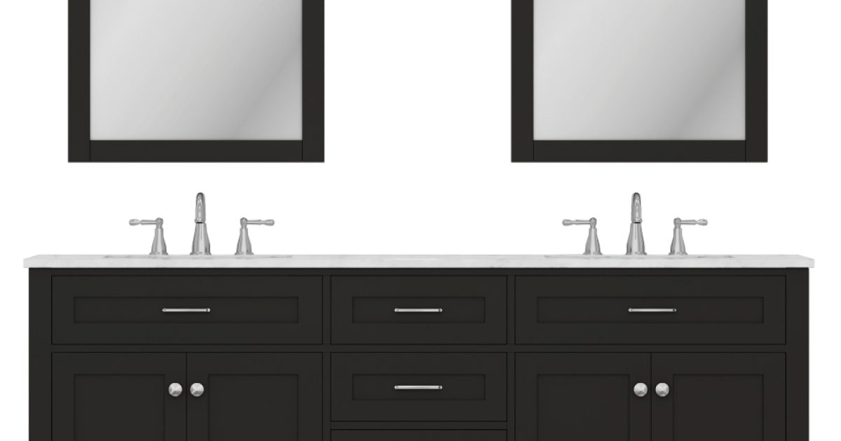 Norwalk 72 Inch Double Bathroom Vanity With Marble Top