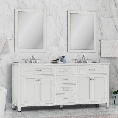Alya Bath Norwalk 72 inch Double Bathroom Vanity With Top