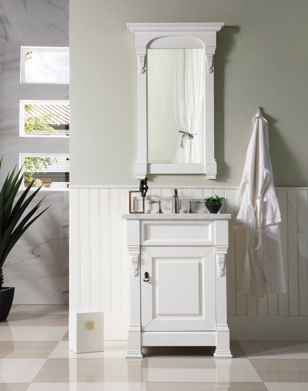 Brookfield 26 inch Bathroom Vanity in Bright White