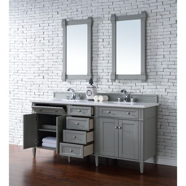 Brittany 72 Inch Double Vanity, Victory Blue