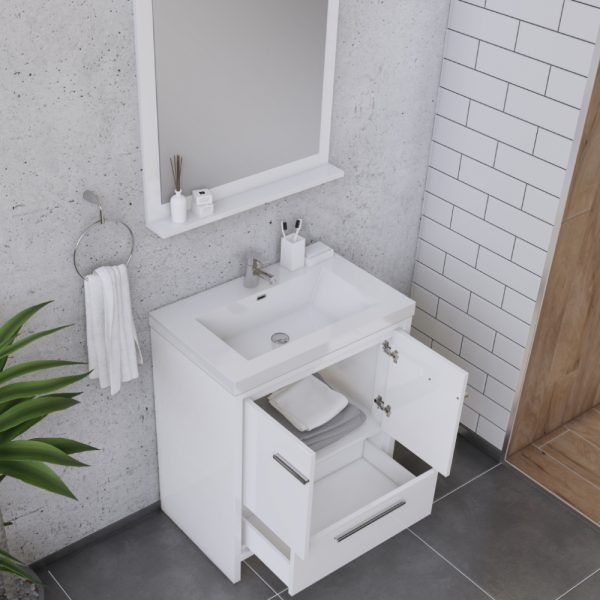 Alya Bath Sortino 30 Inch  Bathroom Vanity, White