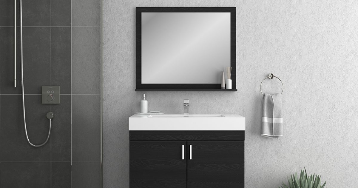 36 Inch Modern Bathroom Vanity with USB Charging, Two Doors and Three –  Home Elegance USA