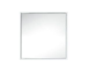 Milan 35.4″, Square Cube Mirror, Glossy White