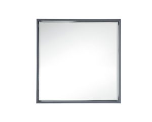 Milan 35.4″, Square Cube Mirror, Modern Gray