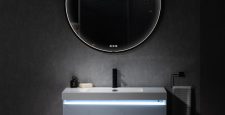 Bathroom vanity with LED light