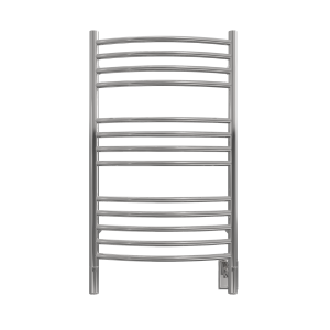 Jeeves Model C Curved 13 Bar Hardwired Towel Warmer in Polished