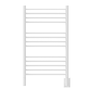 Jeeves Model C Straight 13 Bar Hardwired Towel Warmer in White