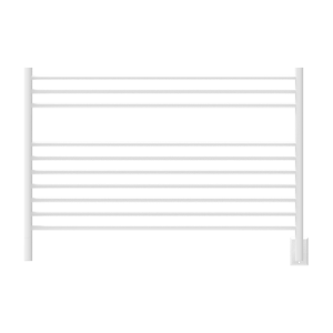 Jeeves Model L Straight 10 Bar Hardwired Towel Warmer in White