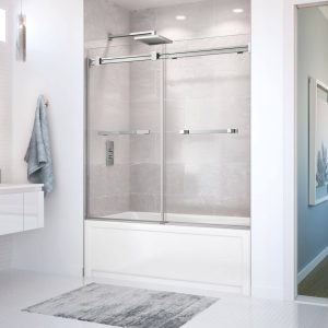 sliding tub shower door