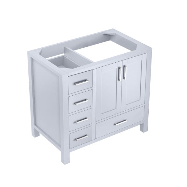 Jacques 36" White Bathroom Vanity Cabinet Right