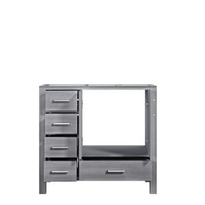 Jacques 36" Distressed Grey Bathroom Vanity Cabinet Right