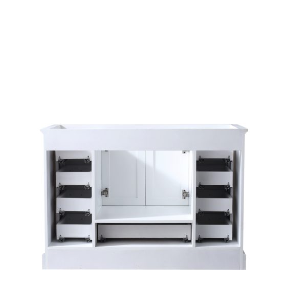 Dukes 48" White Bathroom Vanity Cabinet