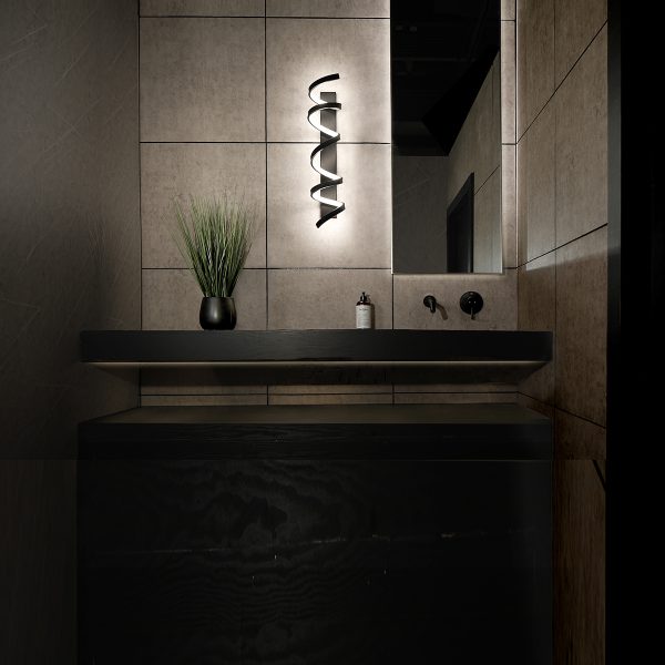 Marques Bathroom Vanity Sconce 20" in Black