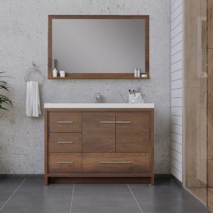 Sortino 42" bathroom vanity in Rosewood