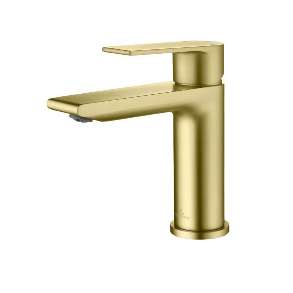 Foro Single Handle Control Bathroom Faucet Brush Gold
