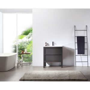 Cannecy 24" bathroom vanity in charcoal
