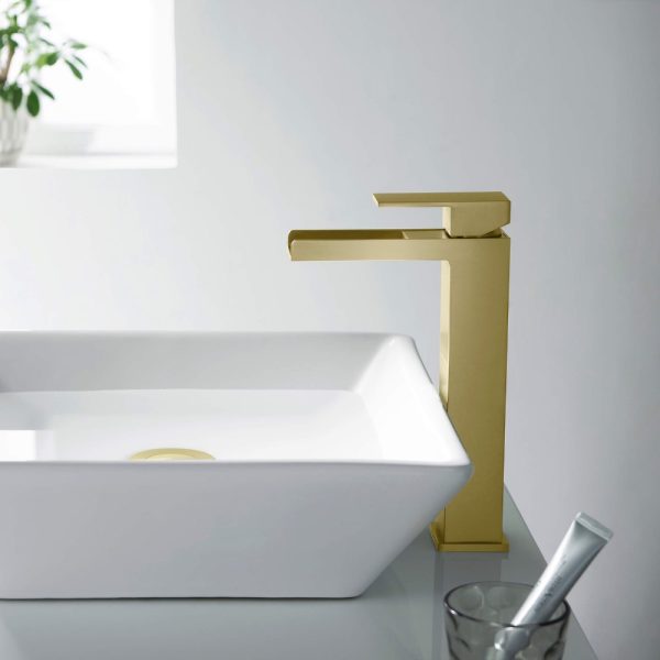 Quadra Waterfall Single Handle Bathroom Vessel Sink Faucet