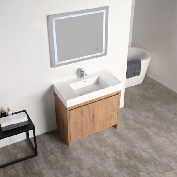 Capri 30 inch Bathroom Vanity With Integrated LED Lighting